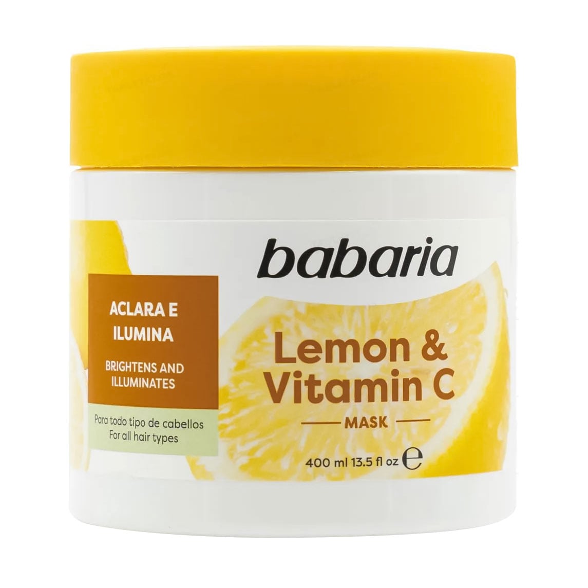 Маска для волосся Babaria Lemon &amp; Vitamin C Mask з екстрактом лимона та вітаміном С, 400 мл
